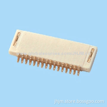 FPC Connector, 0.5mm Pitch/1.2mm H/AIF/Dual-contact/Right Angle or SMT 4-45 Pins, Mobile Phone Use